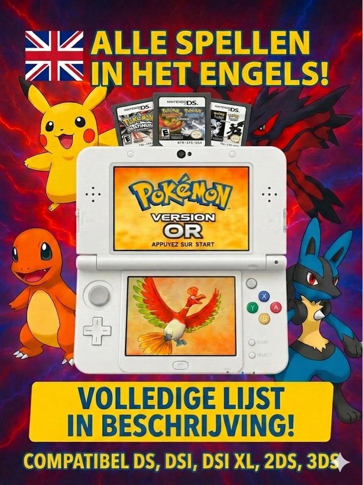 Nintendo DS Pokemon, Spelcomputers en Games, Games | Nintendo DS, Zo goed als nieuw, Avontuur en Actie, 1 speler, Vanaf 3 jaar