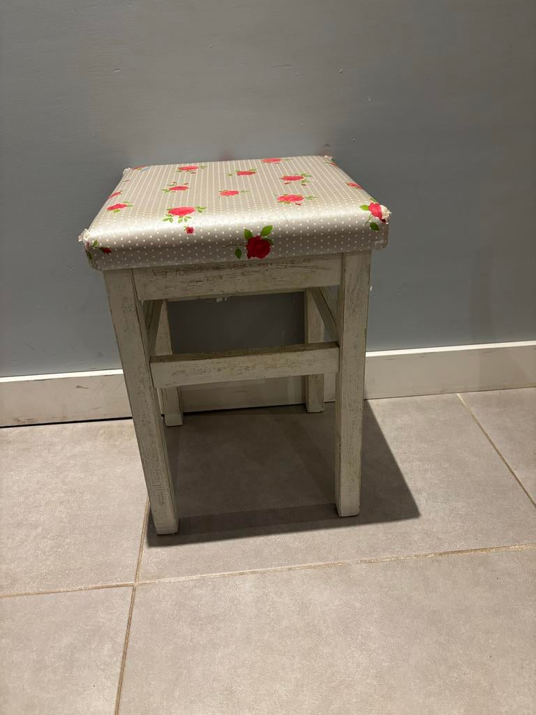 Houten krukje, Huis en Inrichting, Ophalen, Gebruikt, Hout