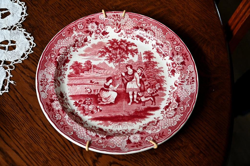 Bord wandbord P.Regout ruth & boaz, Ophalen of Verzenden