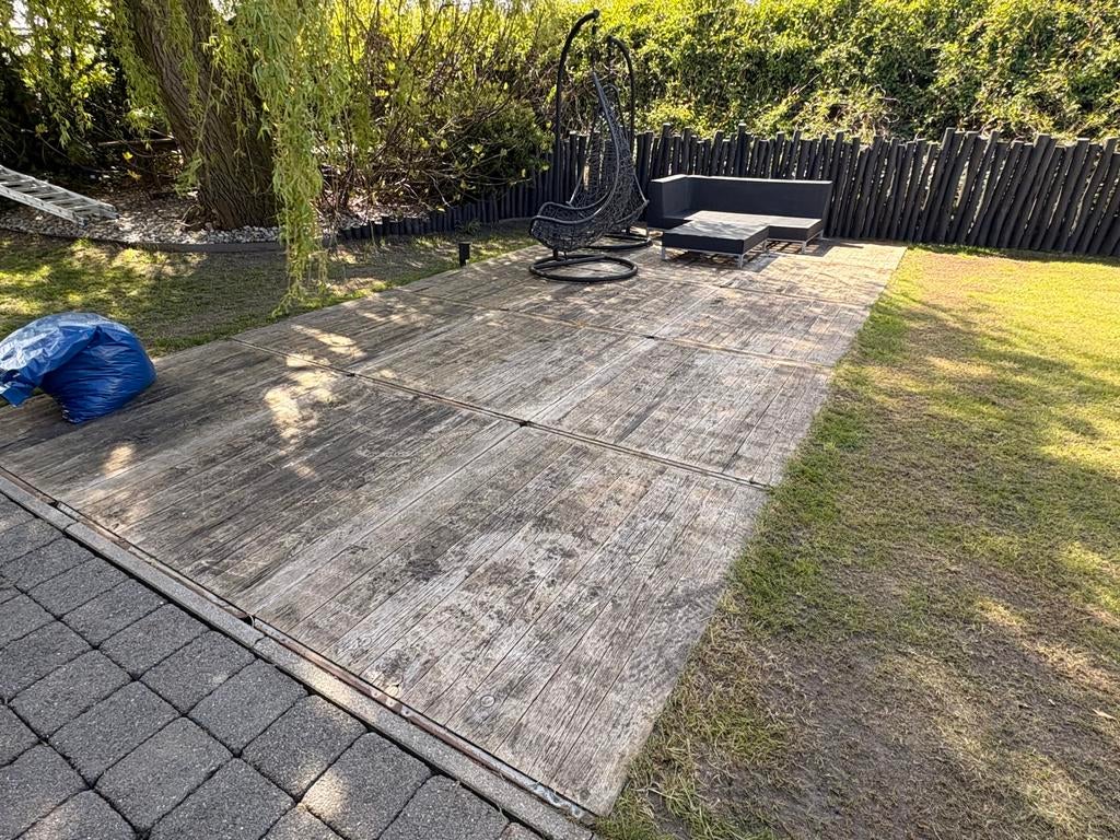 Houten steenschotten, Ophalen, Gebruikt, Hout