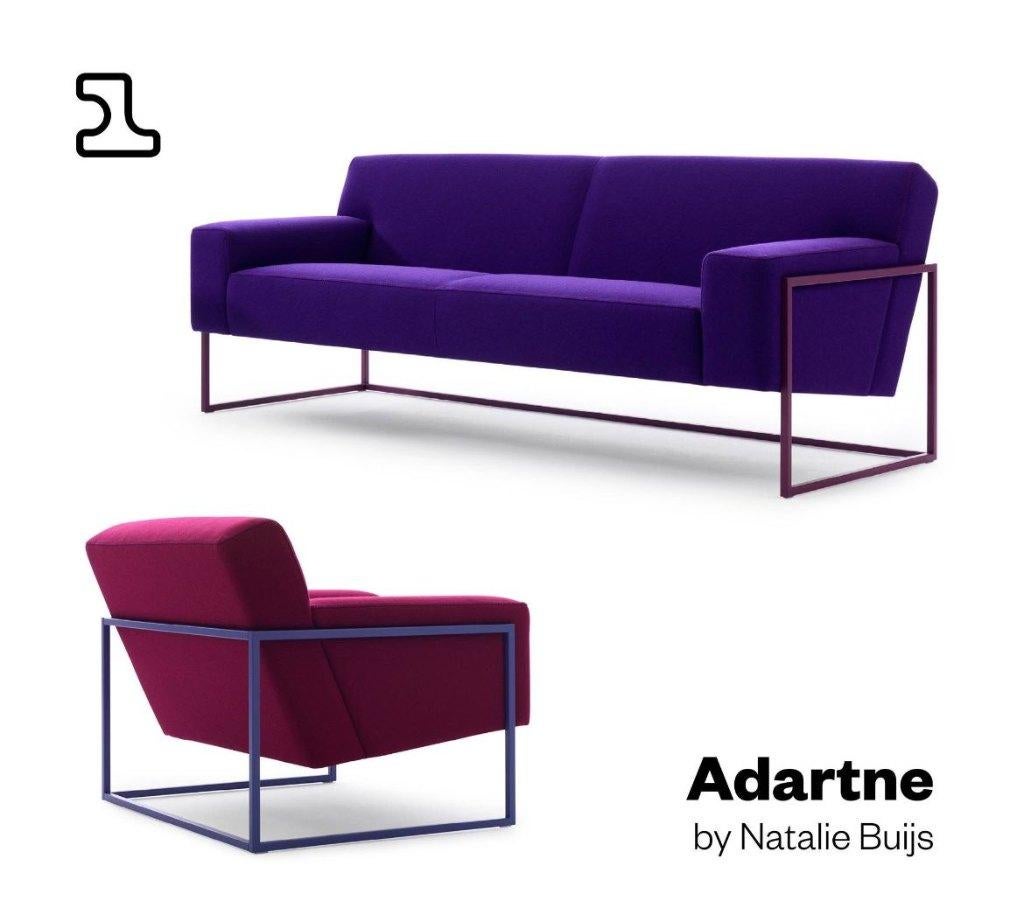 Leolux zithoek type Adartne (bank en twee fautuils), Huis en Inrichting, Banken | Bankstellen, Ophalen, Gebruikt, 75 tot 100 cm