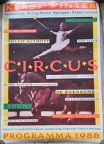 Poster KERST - WINTER CIRCUS 1986 Stadsschouwburg Eindhoven., Ophalen of Verzenden, Gebruikt, A1 t/m A3, Overige onderwerpen