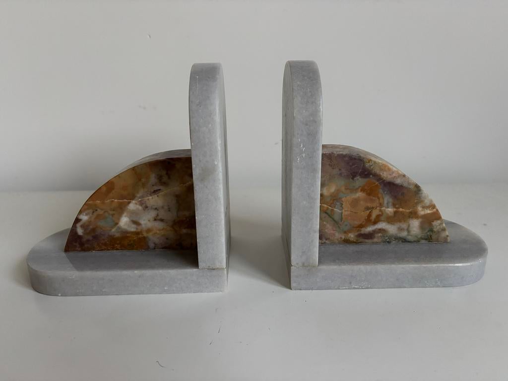 Antieke Art Deco boekensteunen marmer, Antiek en Kunst, Ophalen of Verzenden