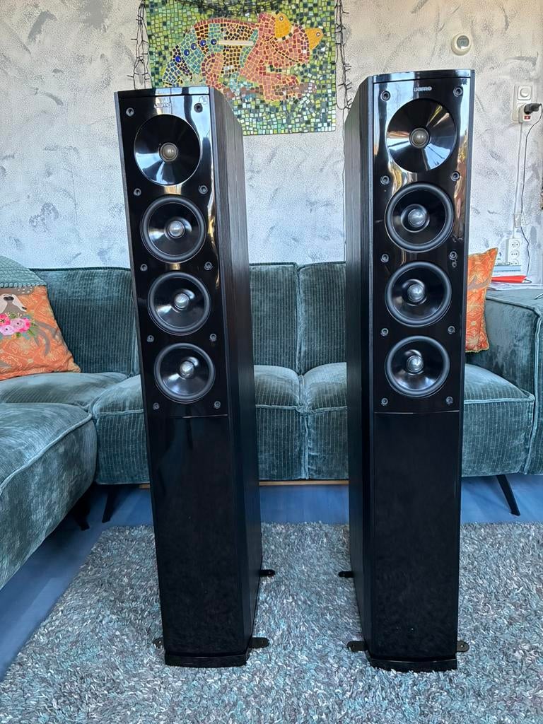 Jamo S 608, Ophalen, Zo goed als nieuw, 60 tot 120 watt, Front, Rear of Stereo speakers