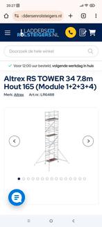Rs tower 34 Altrex, Ophalen, Rolsteiger of Kamersteiger, 5 meter of hoger