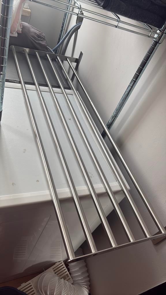 Uitrekbaar wasrek muur, Tuin en Terras, Droogmolens en Wasrekken, Ophalen, Nieuw, Wasrek