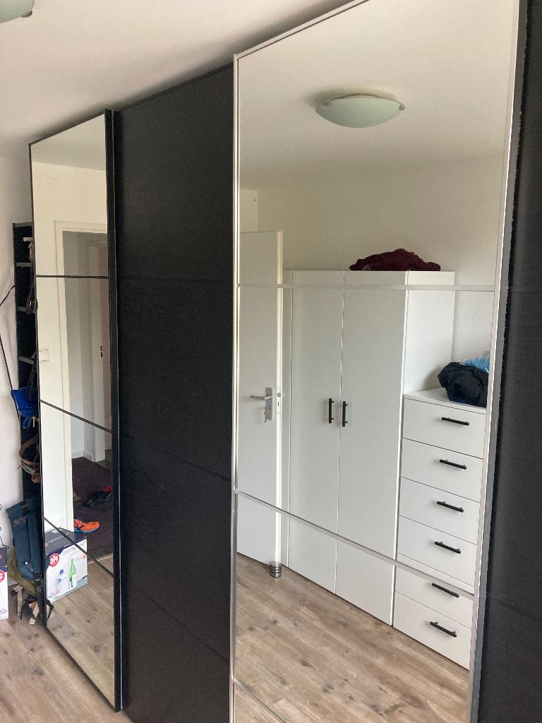 Pax kast 300x236x58, Gebruikt, 200 cm of meer, 200 cm of meer, Zwart, strak