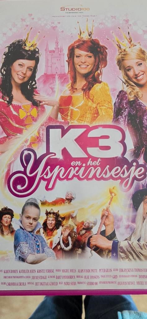 K3 en het IJsprinsesje DVD - Studio 100 Film, Avontuur, Gebruikt, Alle leeftijden, Ophalen of Verzenden