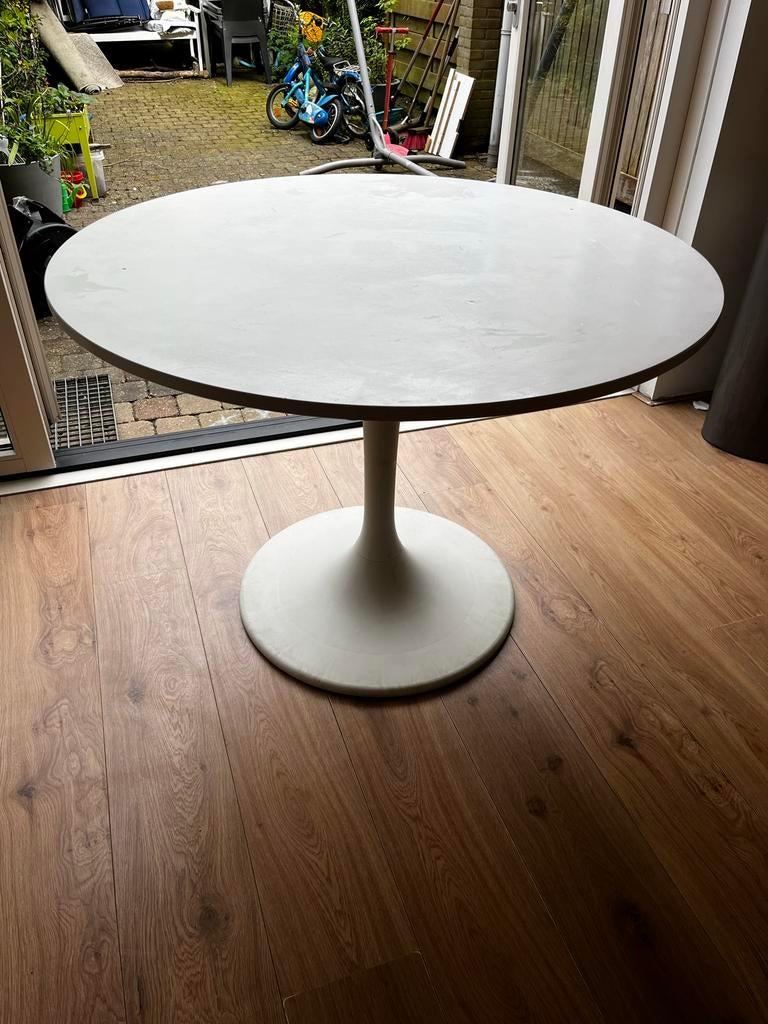 Ikea docsta ronde tafel wit, Huis en Inrichting, Tafels | Eettafels, Ophalen