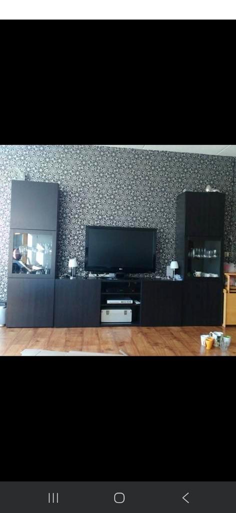 BESTÅ Kast met extra deurtjes in grijs/groen, Huis en Inrichting, Kasten | Overige, Ophalen of Verzenden