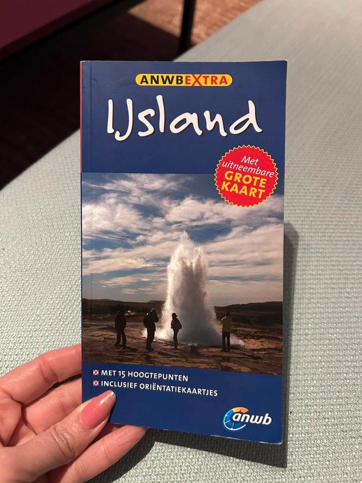 IJsland anwb reisgids met grote kaart, Boeken, Reisgidsen, Zo goed als nieuw, Reisgids of -boek, Europa, ANWB, Ophalen of Verzenden