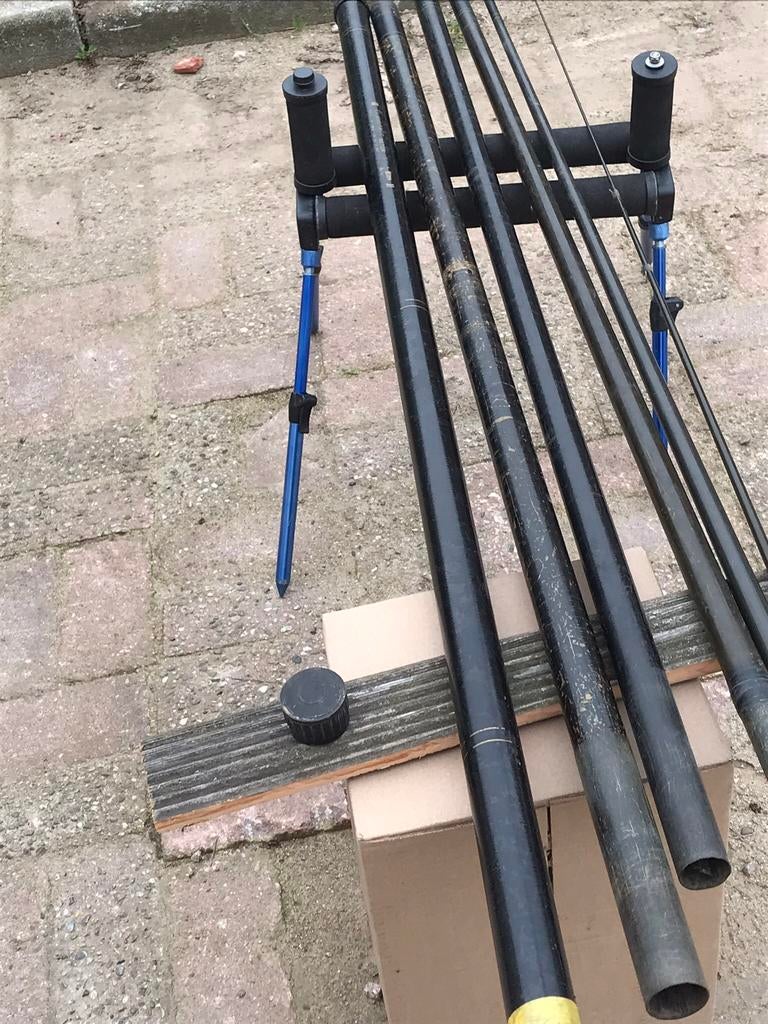 Albatros commander vishengel  7,40 m lang, Watersport en Boten, Ophalen, Gebruikt, Vaste hengel