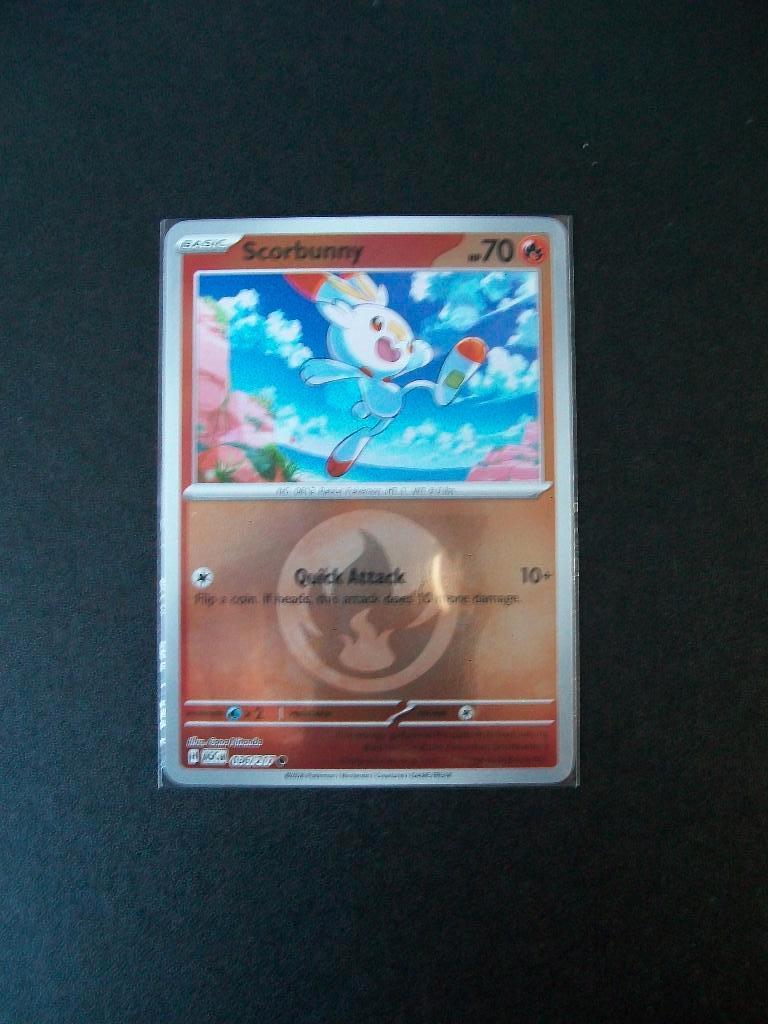 8244. Nieuwe Pokemon Kaart holofoil SCORBUNNY HP70 (036/217), Verzenden, Nieuw, Losse kaart, Foil