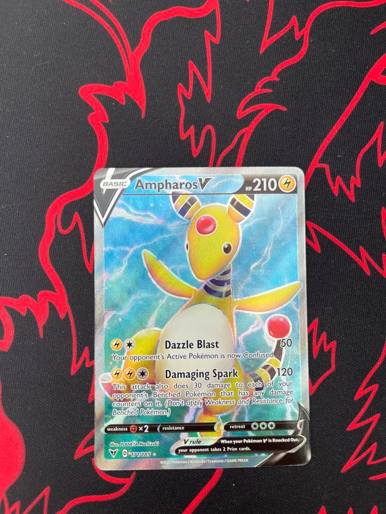 Ampharos V 171/185 Pokémon Kaart - Zo Goed als Nieuw, Ophalen of Verzenden, Zo goed als nieuw, Losse kaart