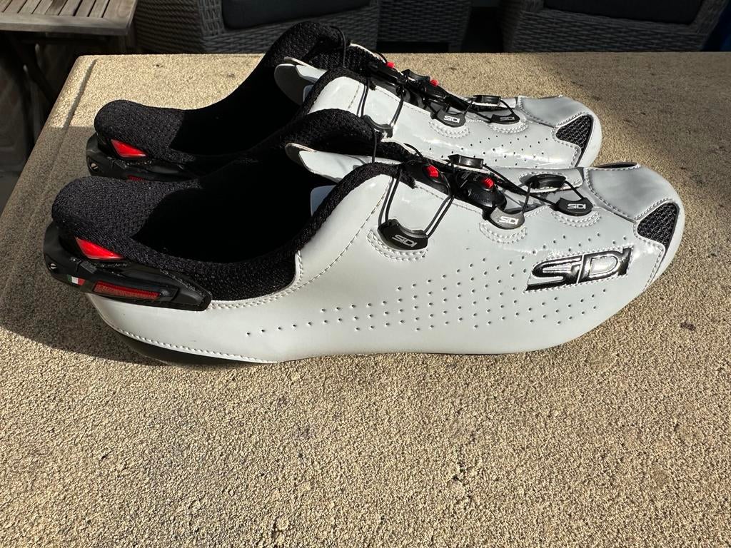 Sidi Shot 2s glossy grey maat 45 wielrenschoenen, Gebruikt, Heren, Schoenen, Overige maten