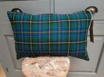 Schotse ruit kussen nieuw, Ophalen of Verzenden, Nieuw, Blauw, Vierkant