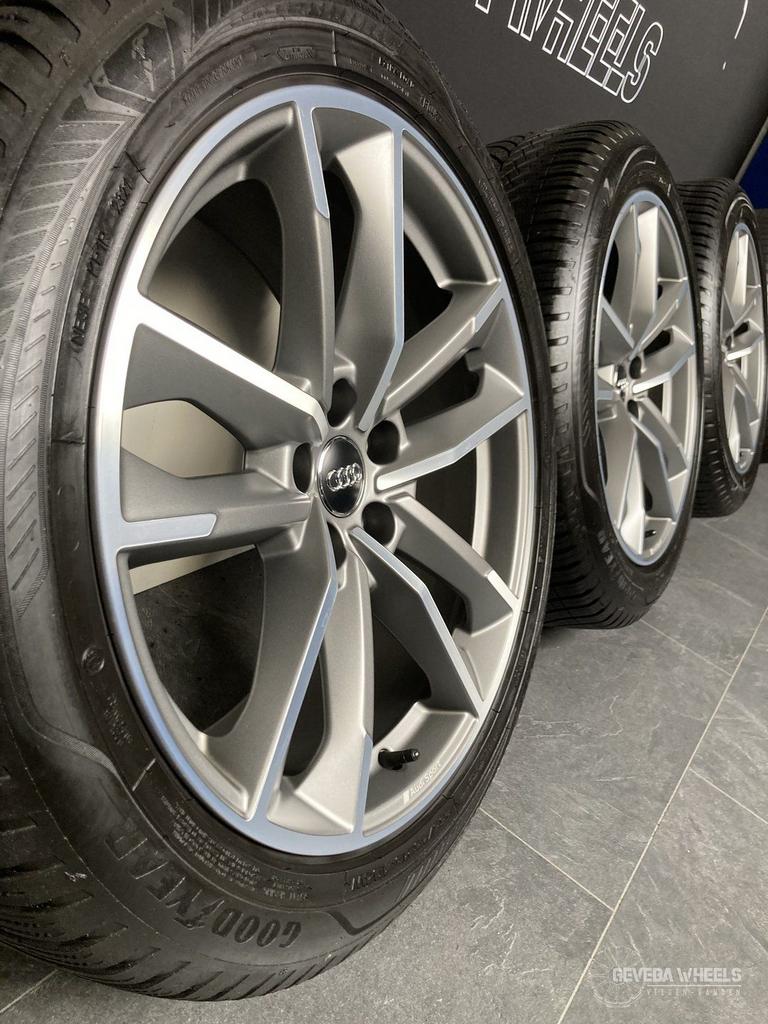 19” originele Audi Q3 F3 velgen + allseason banden 5x112 83A, 19 inch, Gebruikt, 255 mm, -