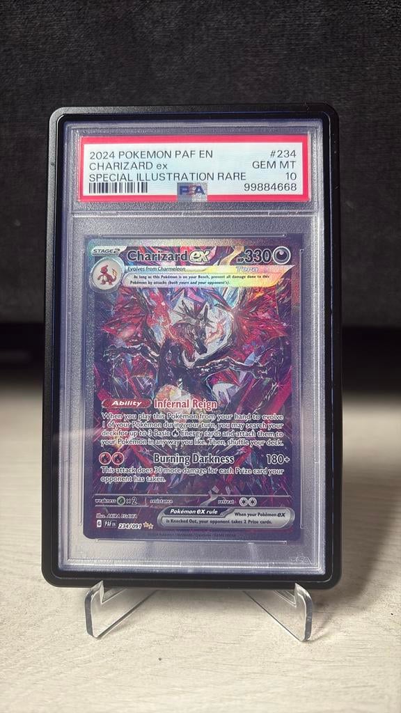 Charizard ex Special Illustration Rare PSA 10, Ophalen of Verzenden, Zo goed als nieuw