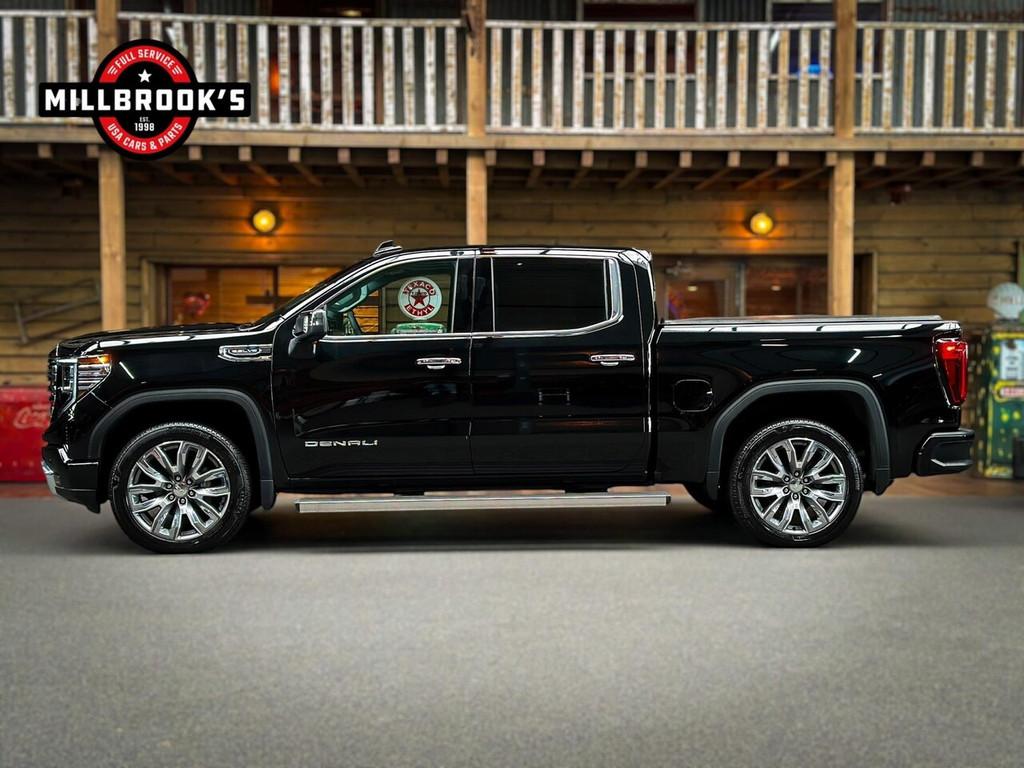 GMC Sierra Denali 6.2L V8 BPM VRIJ , full option, Adaptieve, Auto's, GMC, Automaat, 4 stoelen, Zwart, Leder