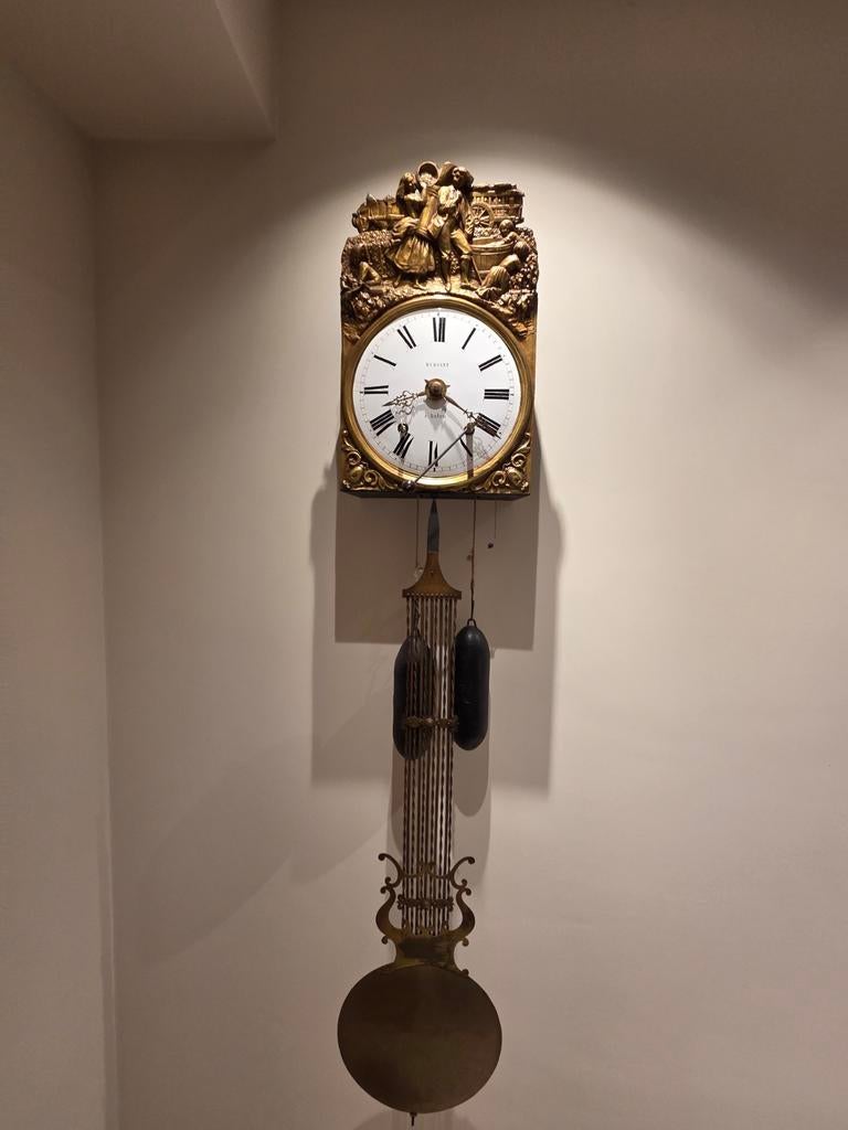 Antieke wandklok met slinger, Antiek en Kunst, Antiek | Klokken, Ophalen