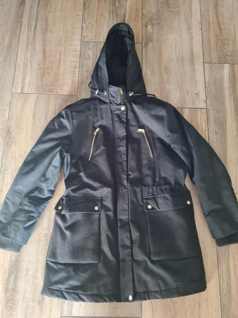 Esprit winterjas/parka Thinsulate zwart dames, Ophalen of Verzenden, Zo goed als nieuw, Maat 42/44 (L), Zwart