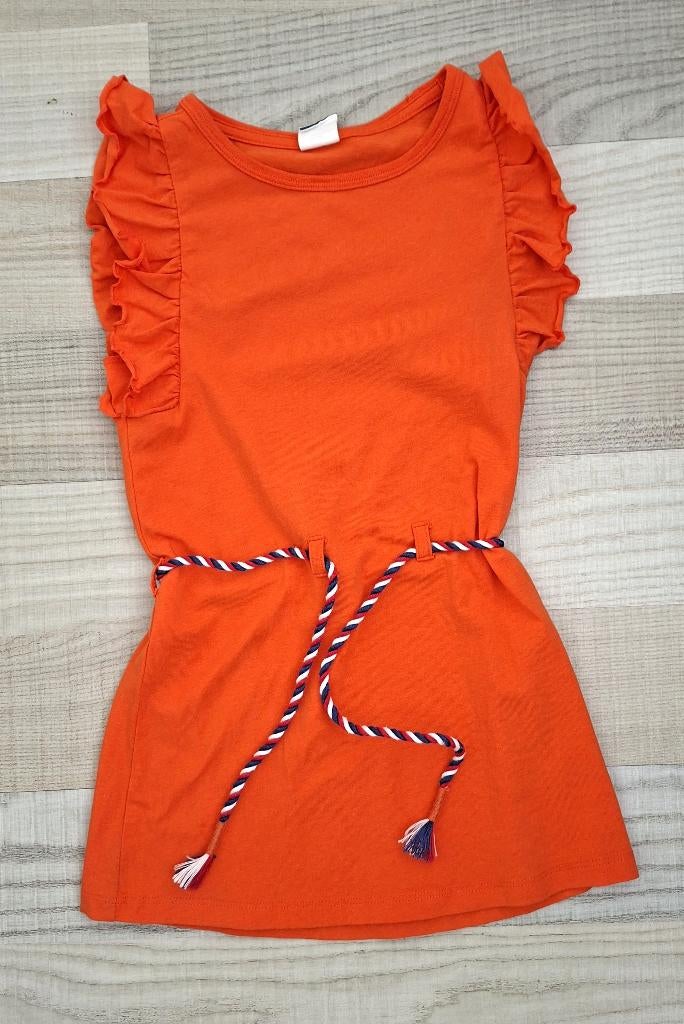 Koningsdag / Oranje jurk mt 98/104, Kinderen en Baby's, Kinderkleding | Maat 98, Meisje, Ophalen of Verzenden, Zo goed als nieuw