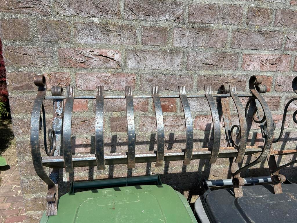 Gesmede bloembakken, Tuin en Terras, Ophalen of Verzenden, Zo goed als nieuw, Kunststof, Minder dan 30 cm