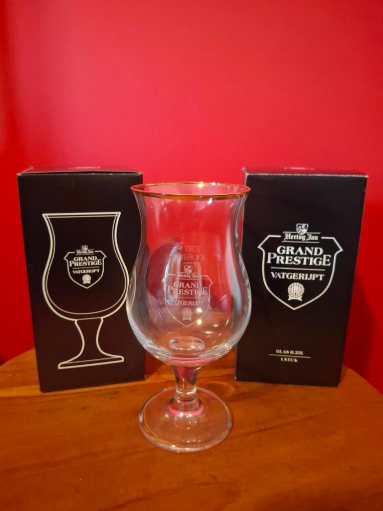 Grand Prestige Vatgerijpt Glazen 2 stuks Nieuw, Ophalen of Verzenden, Nieuw, Bierglas