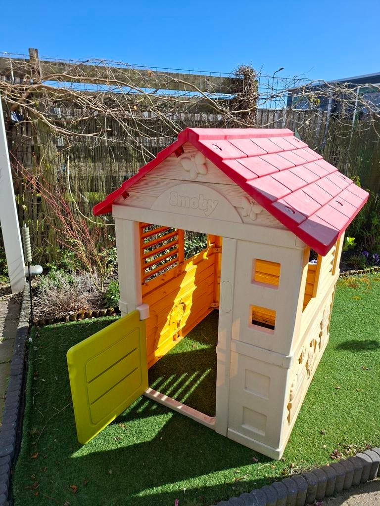 Smoby speelhuisje, Kinderen en Baby's, Speelgoed | Buiten | Speelhuisjes, Ophalen, Gebruikt, Kunststof