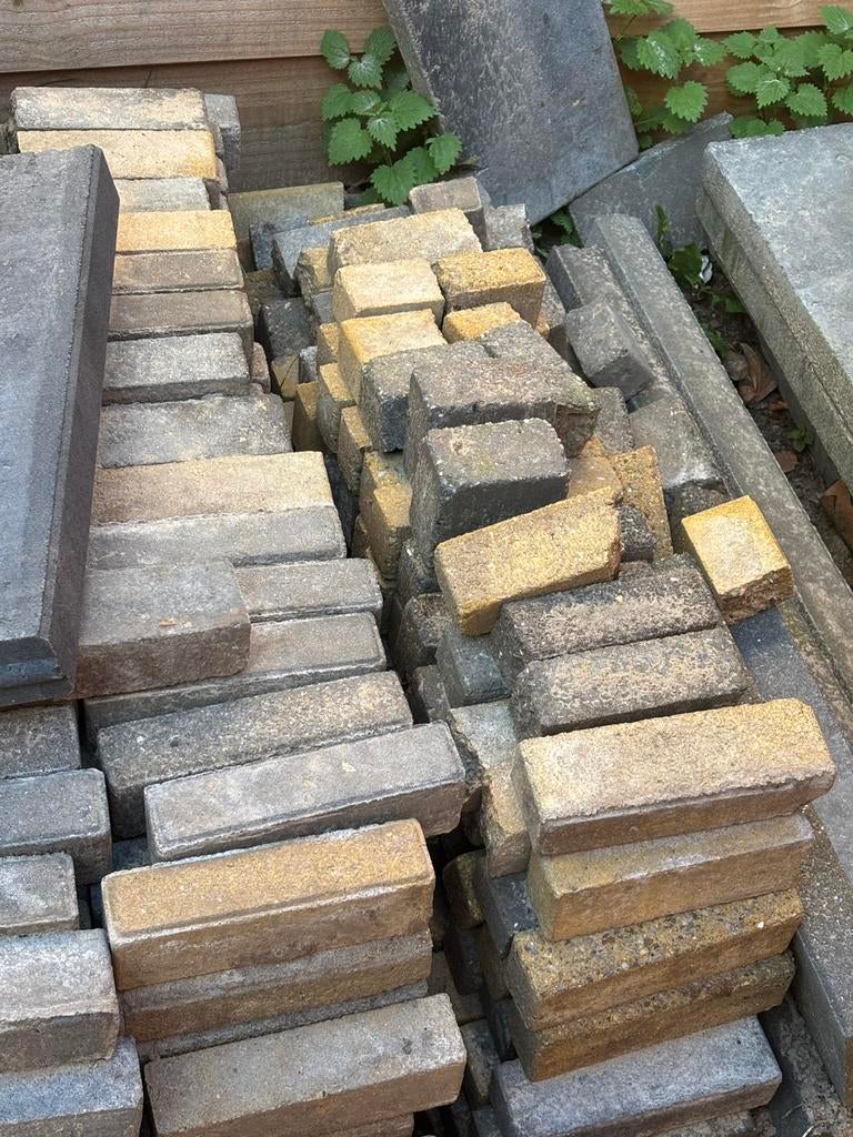Klinkers, Tuin en Terras, Tegels en Klinkers, Ophalen, Gebruikt, Beton, Klinkers