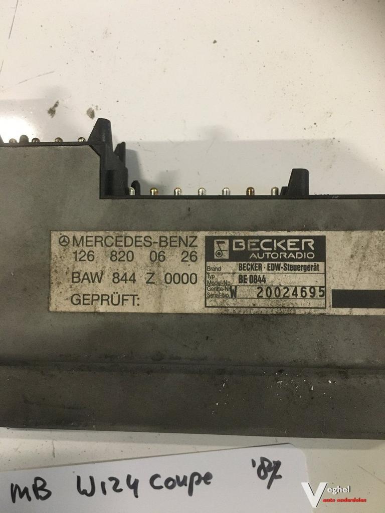 Mercedes W124 1987 Becker computer / Relais  Mb nr: 126 820, Gebruikt, -, -, Ophalen of Verzenden