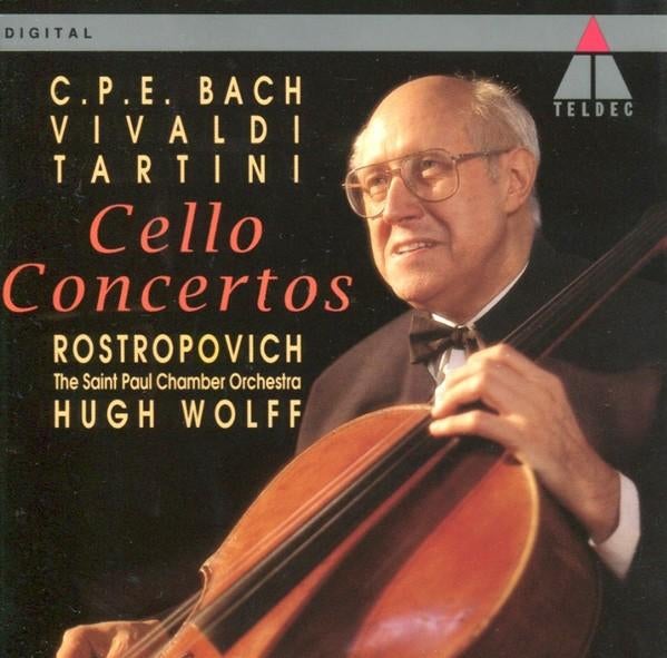 Bach Vivaldi Cello Hugh Wolff Concertos CD, Ophalen of Verzenden, Barok, Gebruikt, Orkest of Ballet