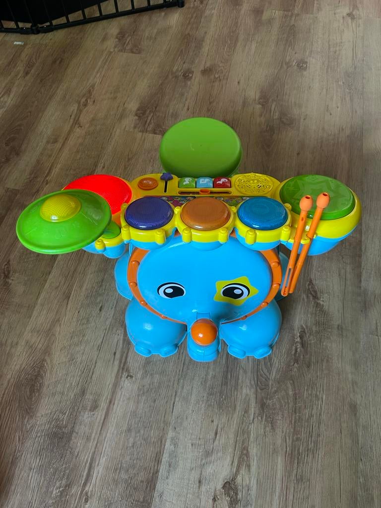 Vtech drumstel - Compleet en in goede staat, Kinderen en Baby's, Ophalen, Gebruikt, 2 tot 4 jaar