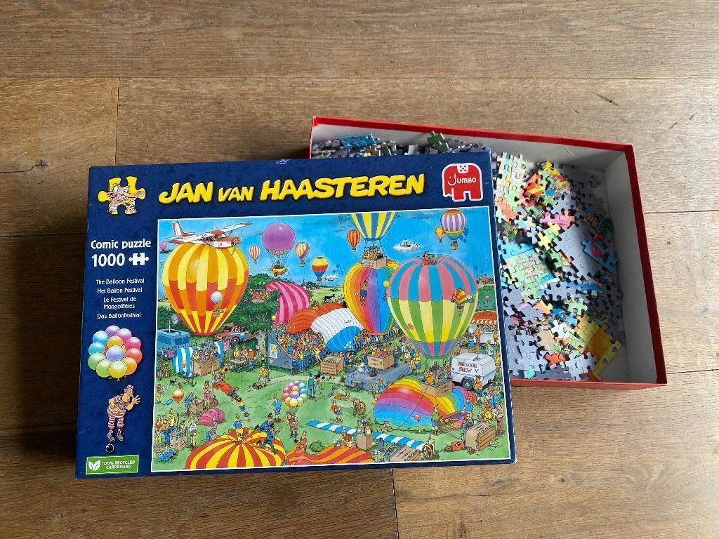Jan van Haasteren puzzel 1000 stukjes, Hobby en Vrije tijd, Ophalen, 500 t/m 1500 stukjes, Zo goed als nieuw, Legpuzzel