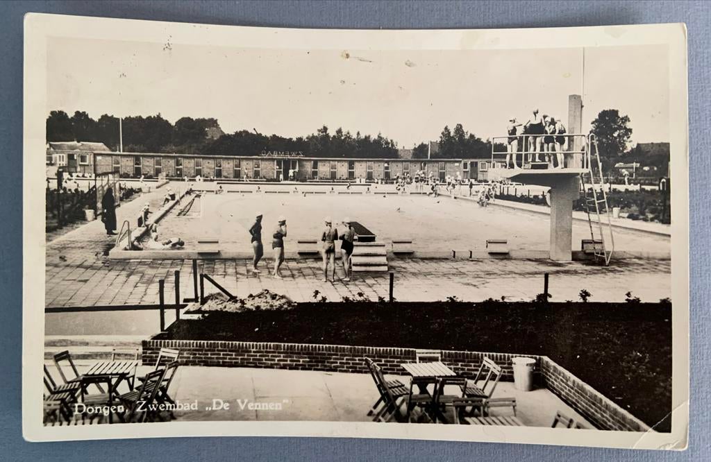 Dongen, Zwembad "De Vennen", Ophalen of Verzenden, 1920 tot 1940, Gelopen, Noord-Brabant