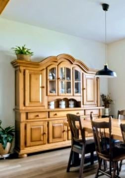 Buffetkast eikenhout, Huis en Inrichting, Ophalen, Gebruikt, 100 tot 150 cm, 200 cm of meer