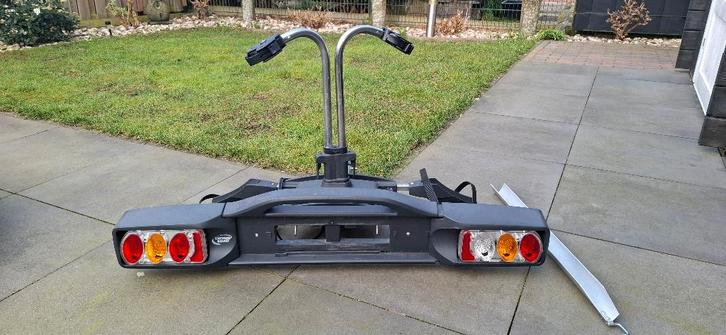 Fietsendrager Twinny Load, Auto diversen, Fietsendragers, Gebruikt, Trekhaakdrager, 2 fietsen, Elektrische fiets, Ophalen