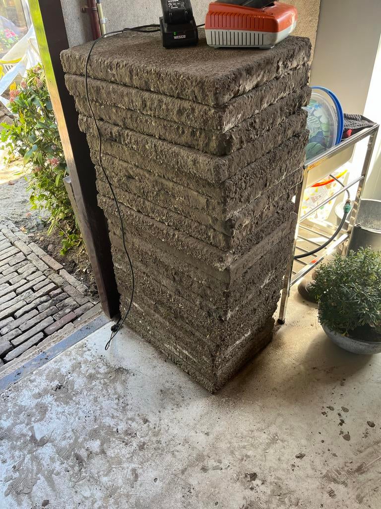 20 Gebruikte tegels 60x40 cm, Ophalen, Gebruikt, 60 cm of meer, 5 tot 10 m²