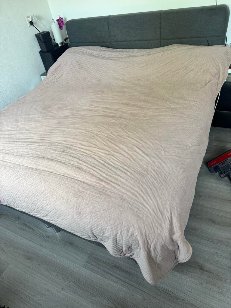 Boxspring 180x200 met hoofdbord - Gratis af te halen, Huis en Inrichting, Ophalen, Gebruikt, Tweepersoons, 180 cm