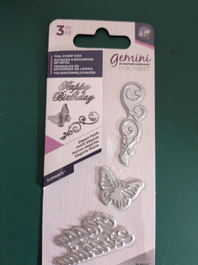 Hot foil mal Gemini happy birthday, Ophalen of Verzenden, Overige thema's, Pons of Mal