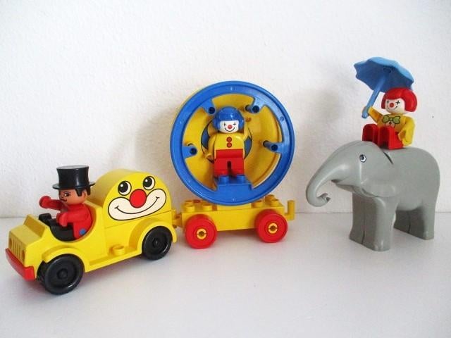 duplo circus auto met olifant, Ophalen of Verzenden, Gebruikt, Complete set