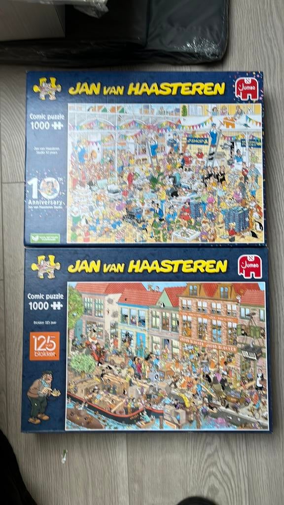 Haasteren puzzels 1000 stukjes, Ophalen of Verzenden, 500 t/m 1500 stukjes, Zo goed als nieuw