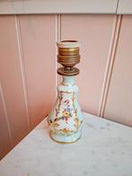 Vintage lampenvoet met bloemmotief, Ophalen of Verzenden