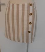 Primark gestreepte rok beige/wit mt 36/38, Kleding | Dames, Rokken, Primark, Beige, Nieuw, Ophalen of Verzenden