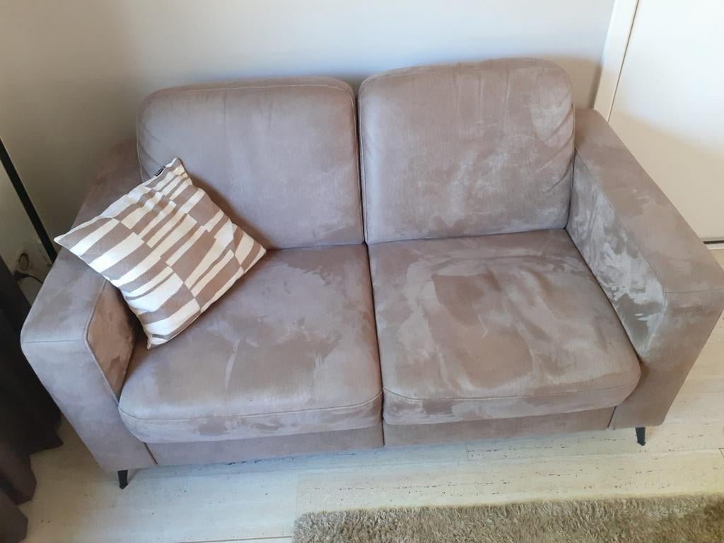 Leuke 2 zitter bank , Bull Liver kleur, Huis en Inrichting, Banken | Bankstellen, Ophalen, 150 tot 200 cm, Tweepersoons, 75 tot 100 cm