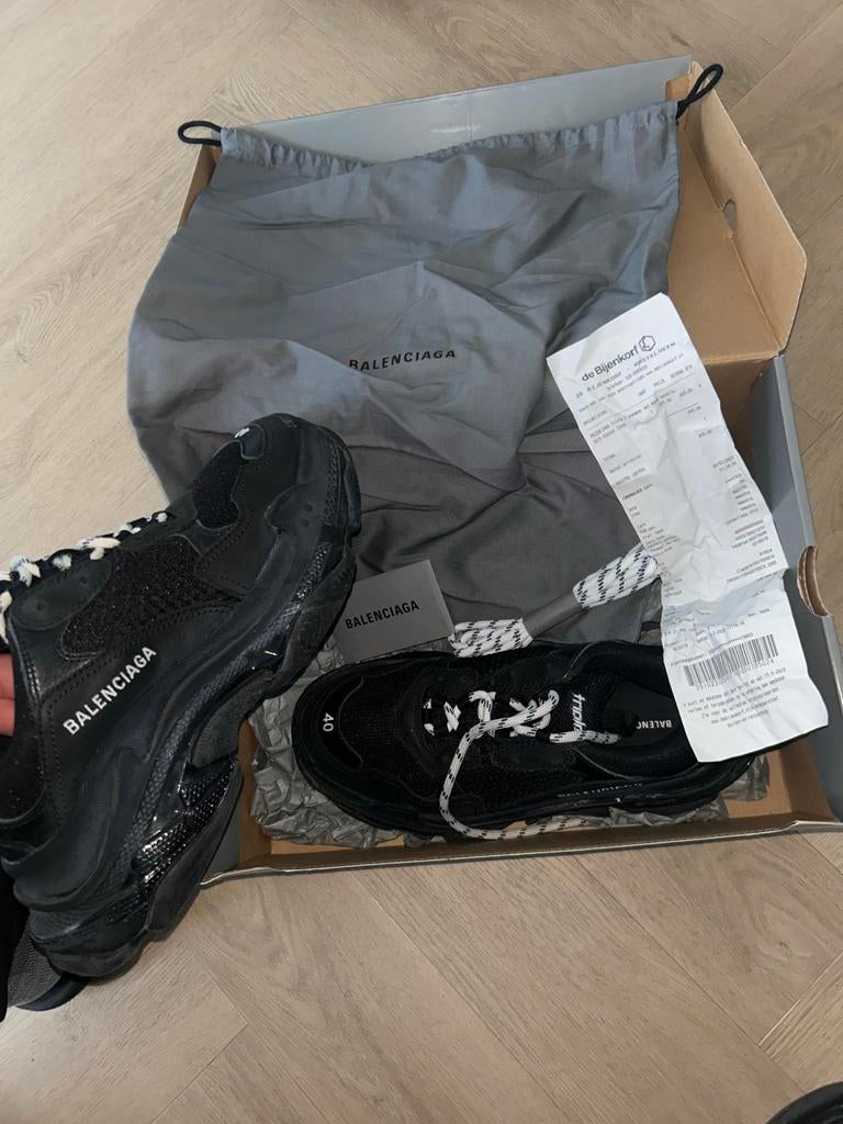 Balenciaga Triple S Sneakers Zwart Maat 40, Kleding | Dames, Schoenen, Zwart, Ophalen of Verzenden, Sneakers of Gympen, Zo goed als nieuw