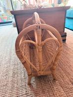 Vintage rotan bohemian lectuurbak, Ophalen of Verzenden, Zo goed als nieuw