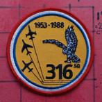 KLU LUCHTMACHT PATCH EMBLEEM 35 JAAR 316 SQUADRON, GILZE, Verzenden, Luchtmacht, Nederland, Embleem of Badge