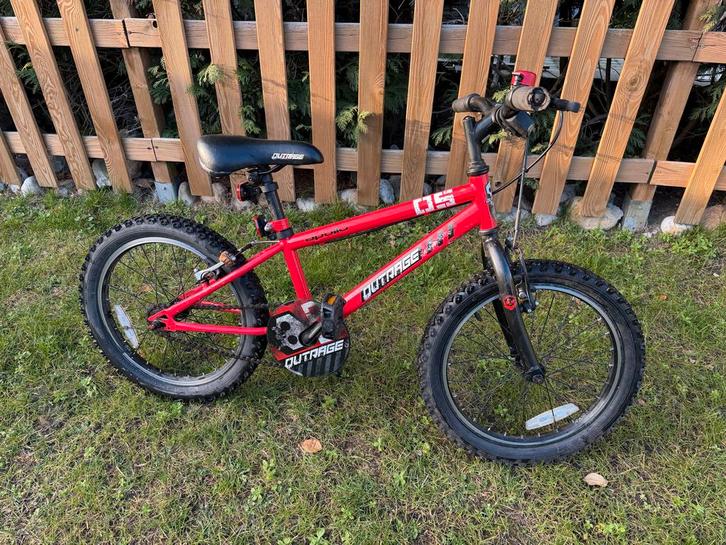 Kinder MTB fiets - 18 inch, Fietsen en Brommers, Fietsen | Jongens, Gebruikt, 18 inch, Handrem, Ophalen of Verzenden