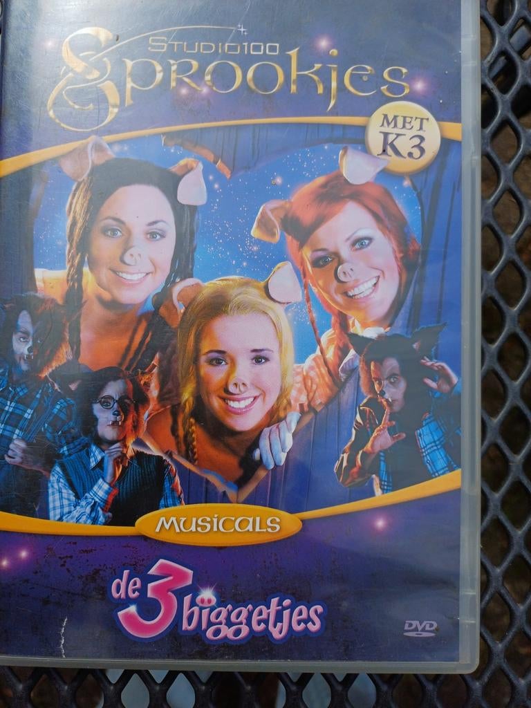 Dvd de 3 biggetjes van K3, Avontuur, Alle leeftijden, Ophalen of Verzenden, Zo goed als nieuw